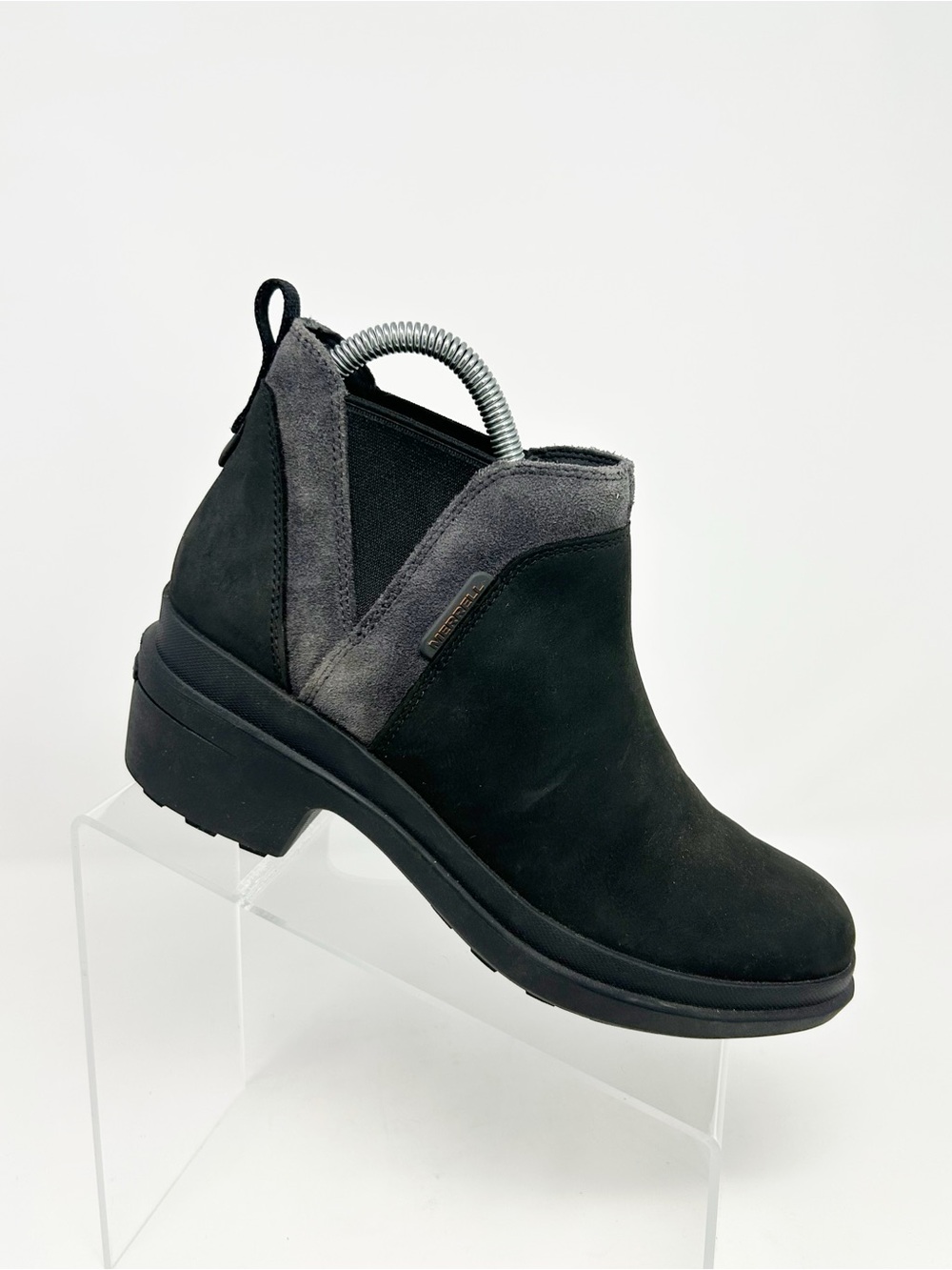 Merrell Chateau III Pull Waterproof Chelsea Ankle Boots Womens Black Size 7.5
